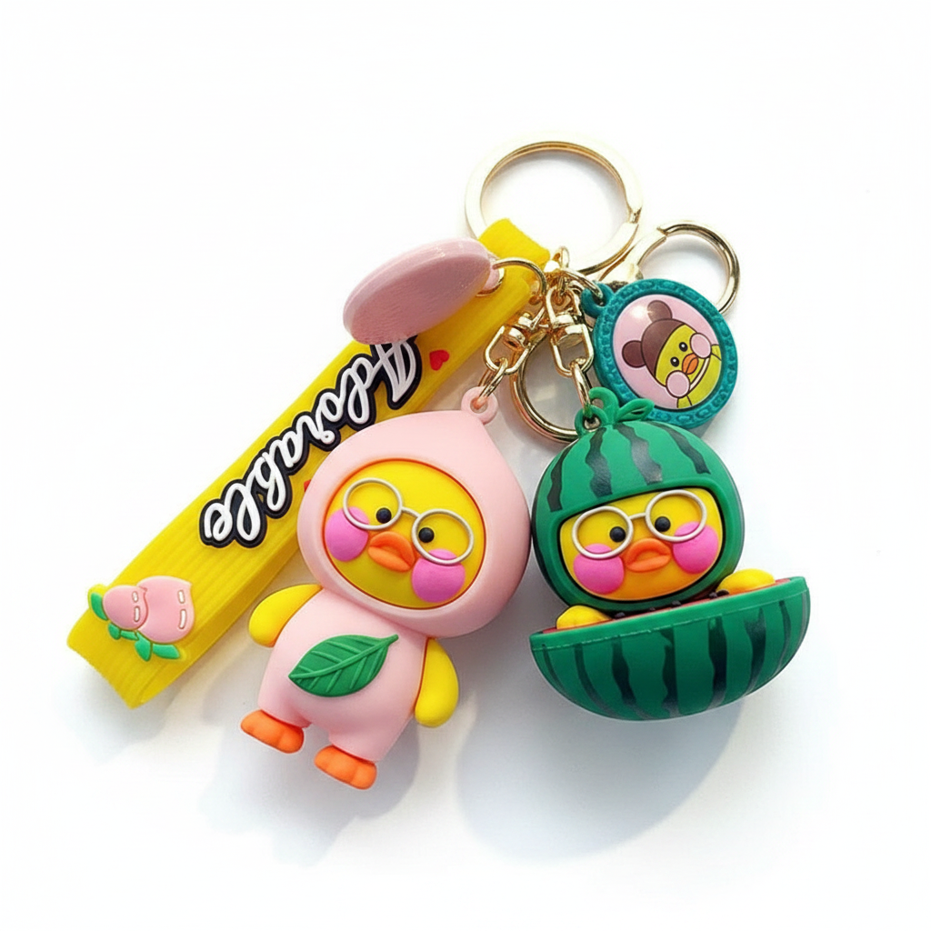 Watermelon Duck Keychain