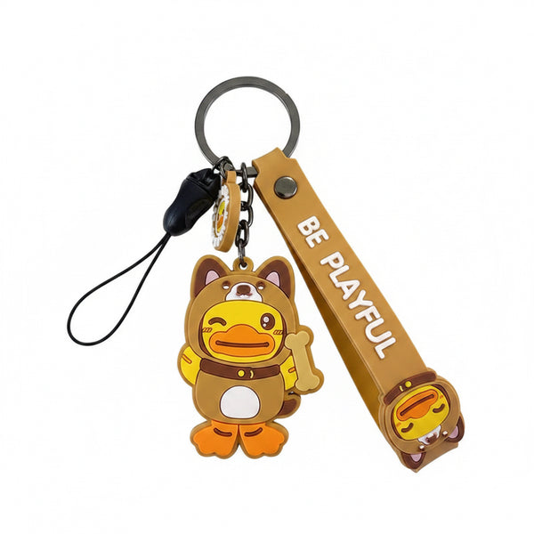 Porte Clefs Canard Chien