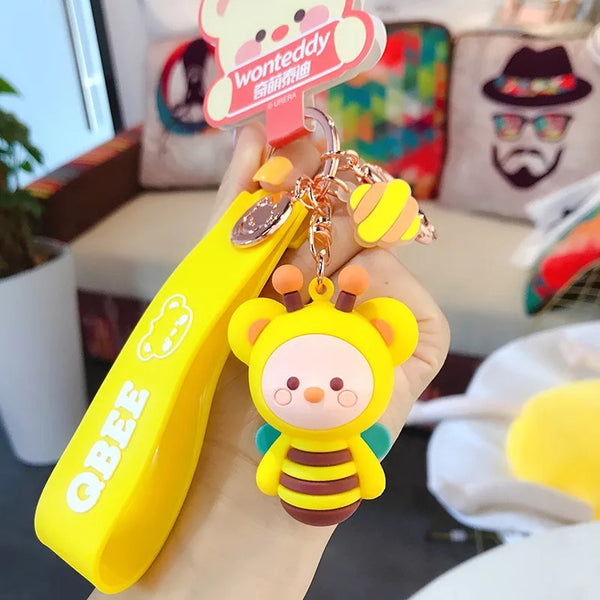Porte Clés Ours Abeille