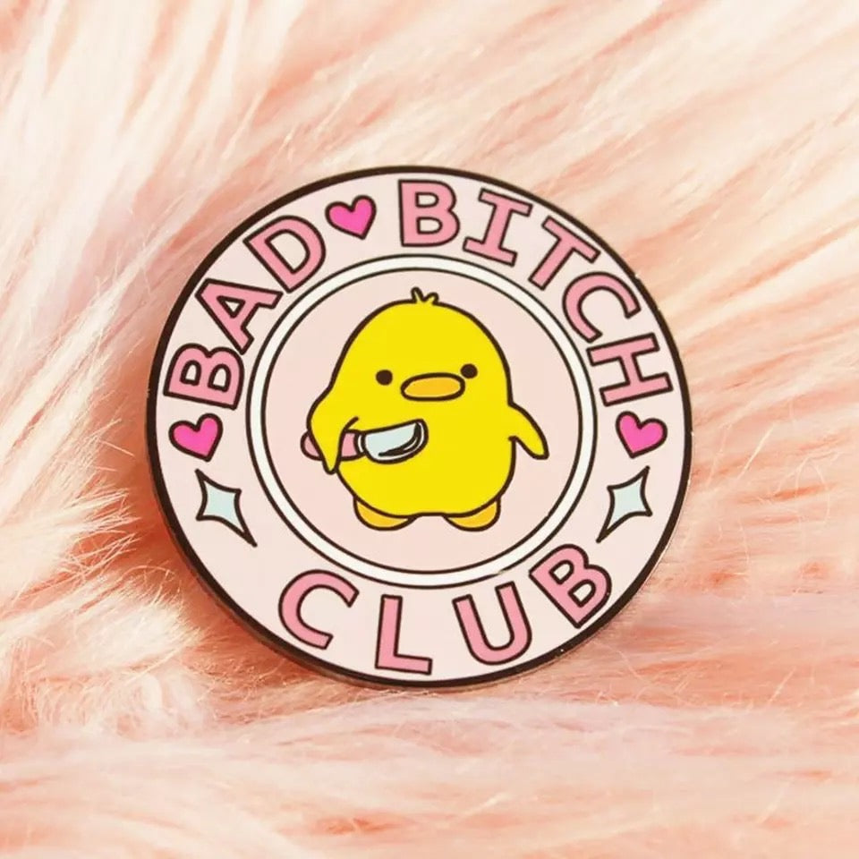 pins canard jaune bad bitch club
