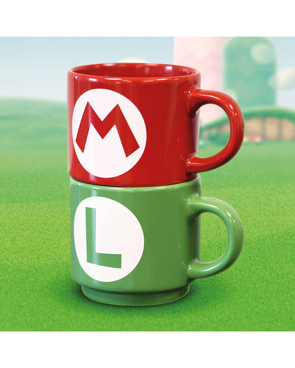 Ensemble de tasses empilables Super Mario - Luigi & Mario