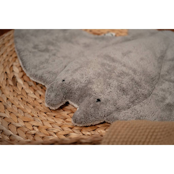 Grande peluche raie manta | Gris