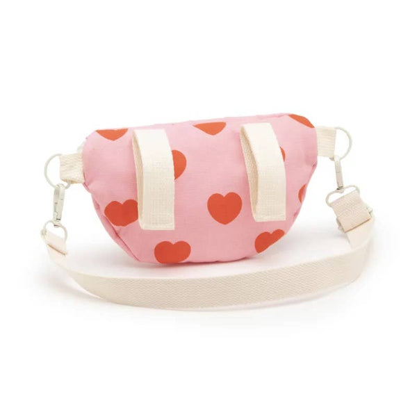 Marsupio per bambini con cuori rosa e rossi