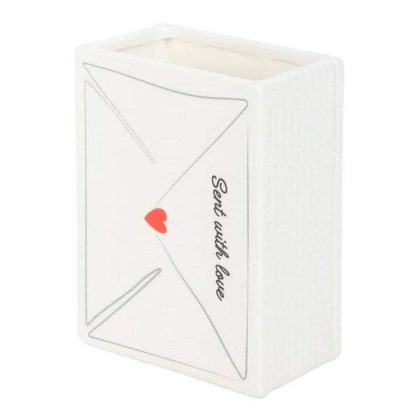 Vaso di fiori per San Valentino - Lettera d'amore