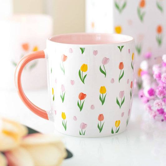 Mug à motif Tulipes