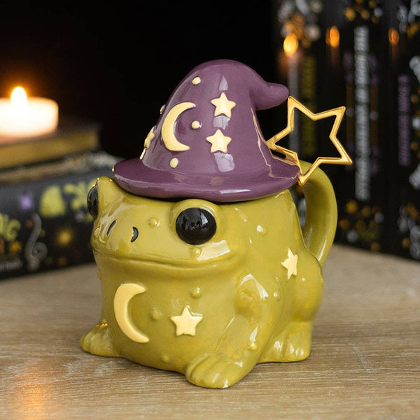 Mug en forme de crapaud magique pour Halloween avec cuillère