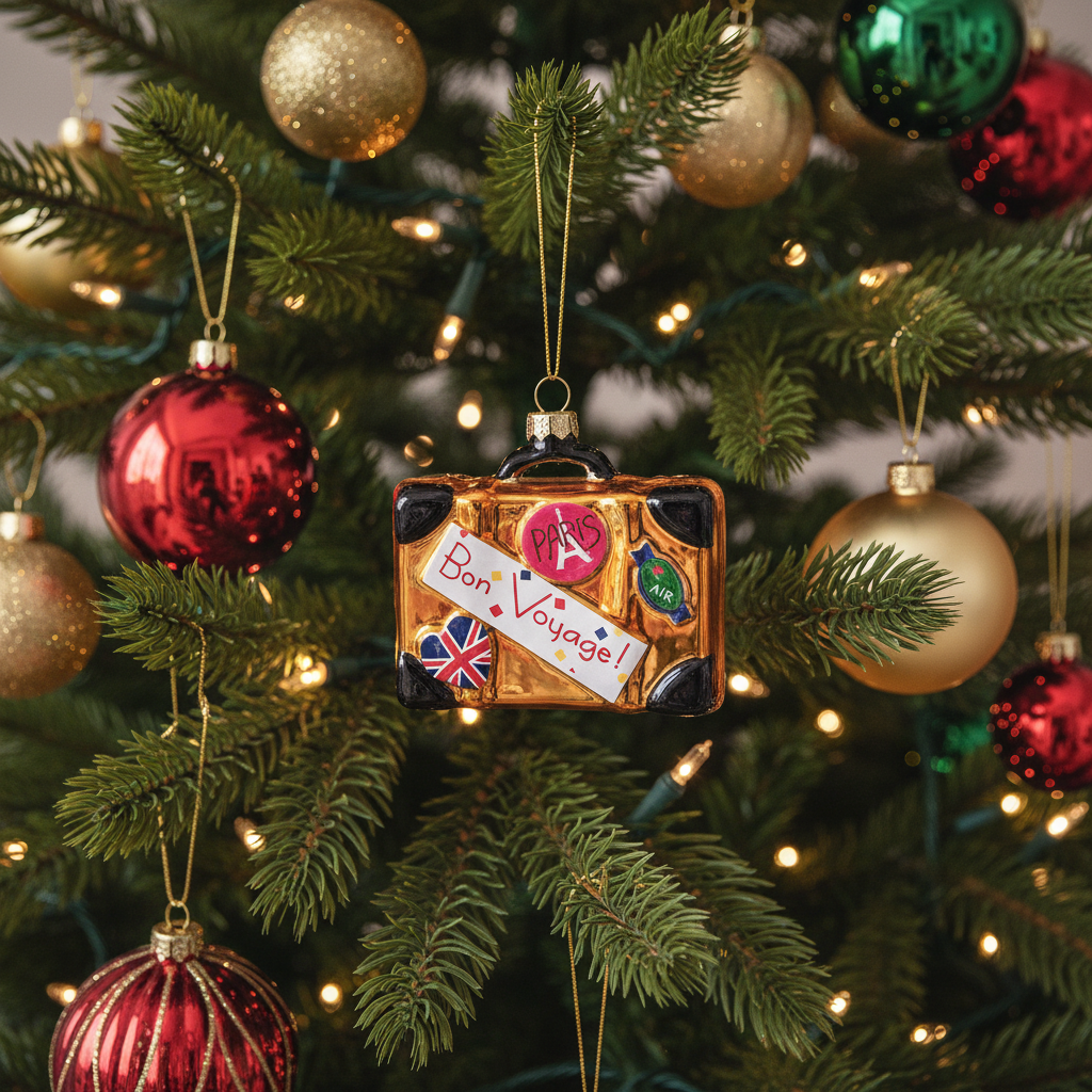 Christmas Ball Travel Suitcase