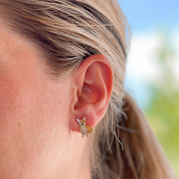Boucles d'oreilles Corgi