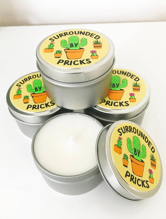 Vela perfumada Rodeado de pinchazos