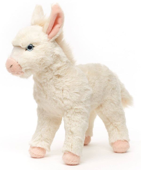 Asino barocco bianco, in piedi - 30 cm (altezza) - peluche