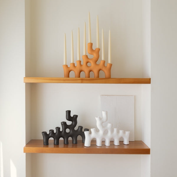 Chandelier en céramique – Oito.Atelier – vue 2