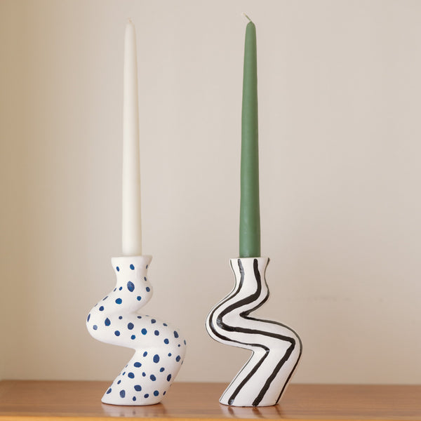 Bougeoir coloré en céramique – Oito.Atelier