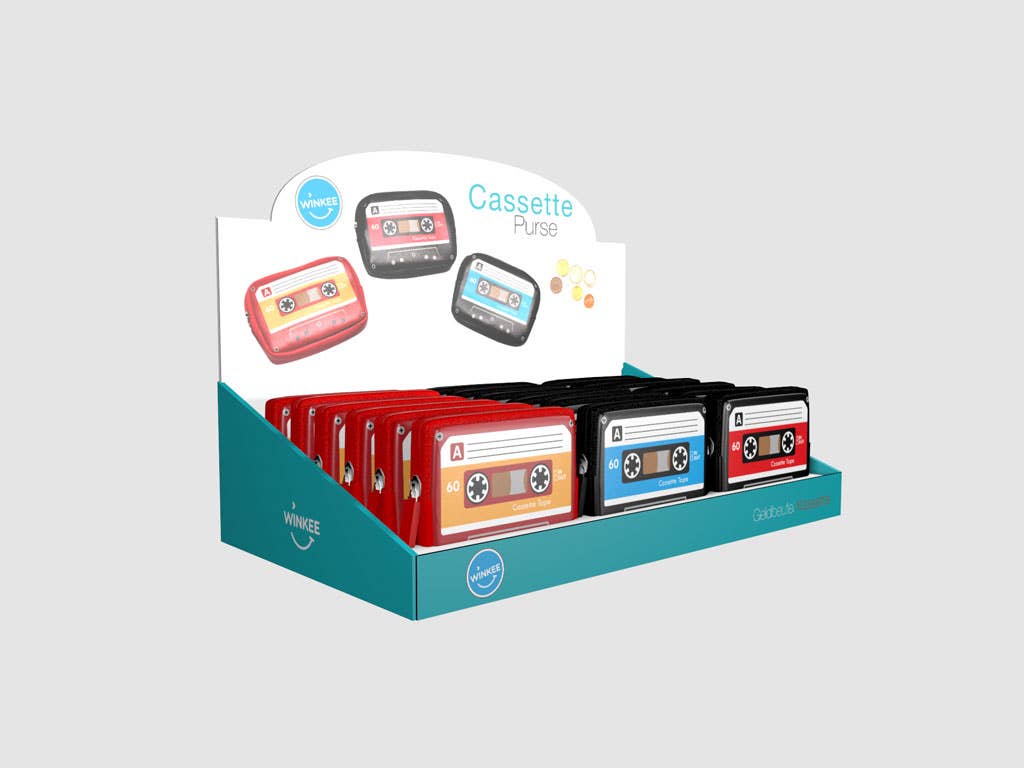 Cartera de casete retro
