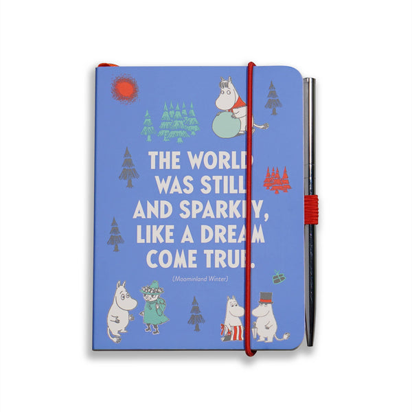 Cuaderno y bolígrafo A6 - Moomin (Invierno)