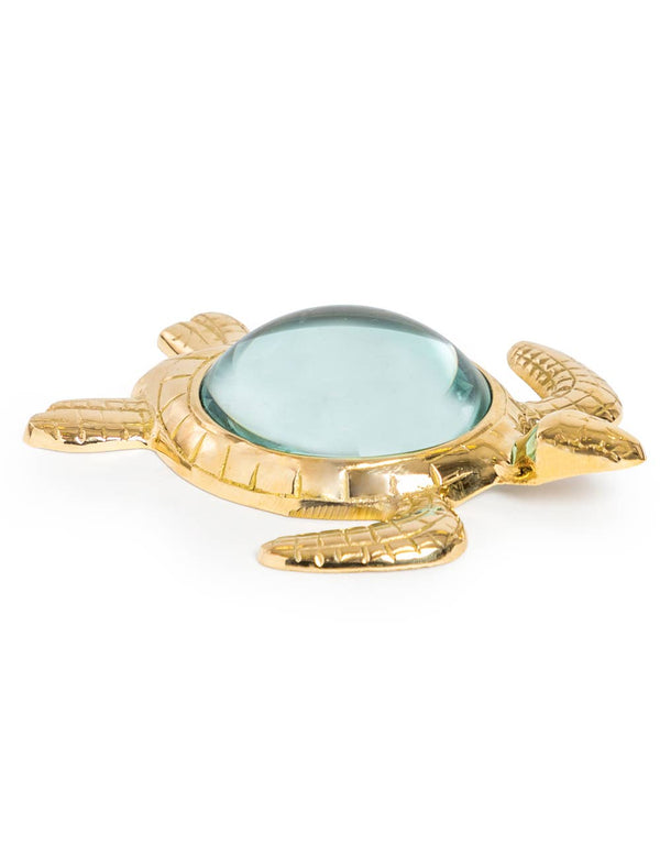 Grande loupe en laiton en forme de tortue