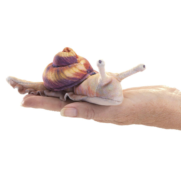 Marionnette à main Mini escargot/Mini escargot 8003 Folkmanis réaliste