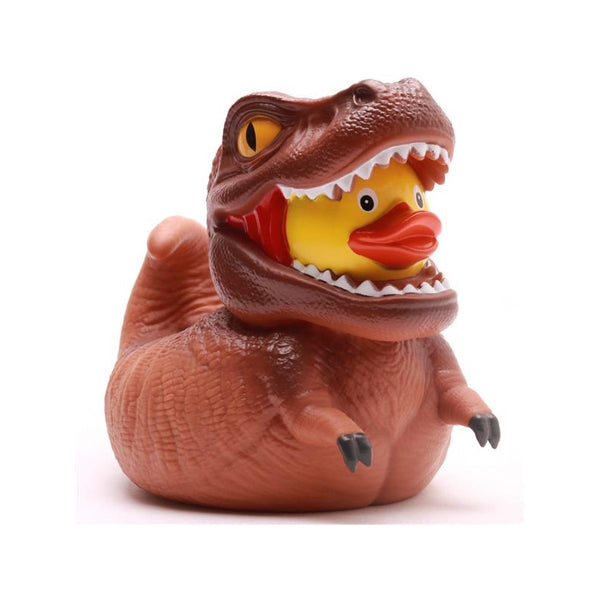 Dinosauro anatra T-Rex marrone