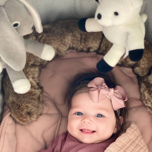 Mobile pour poussette Lapin - gris