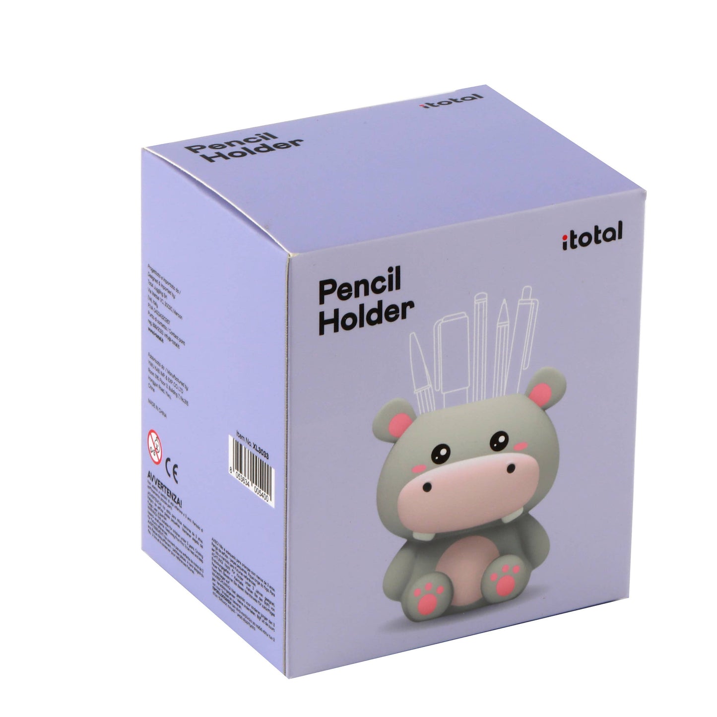 Porte-stylo 3D Hippopotame