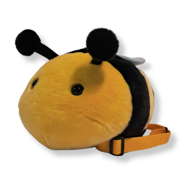 Mochila infantil de peluche de abeja