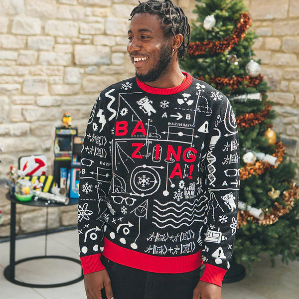 Pull de Noël The Big Bang Theory - Bazinga