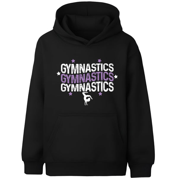Sweat à capuche gymnastique – Fringoo Gymnastic for Cotton Rich Soft Hooded – Gymnasticx3- noir