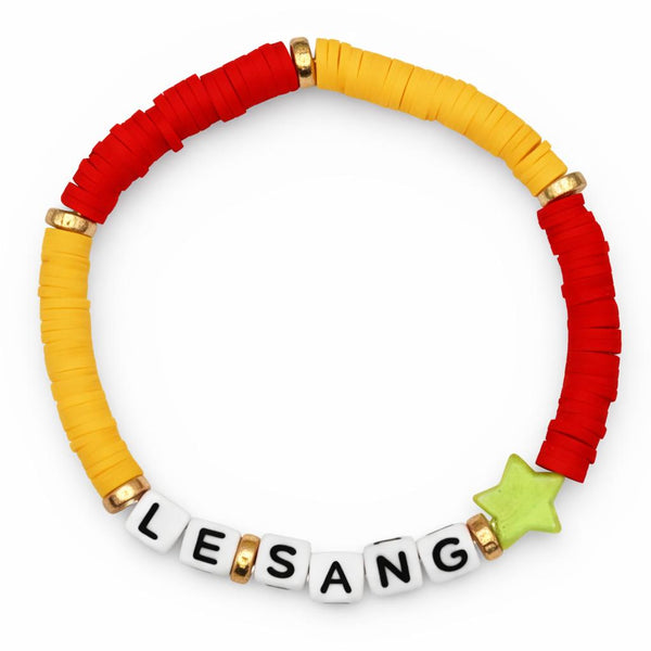Bracelet Amitié Swifties LE SANG - Rouge & Orange