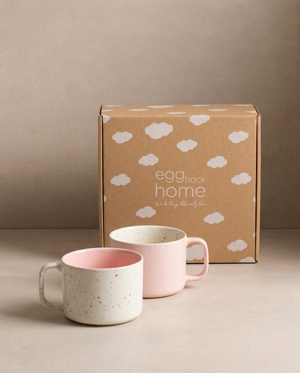 Breeze Party In/Out Stoneware Duo Set Mug 450ml Pink