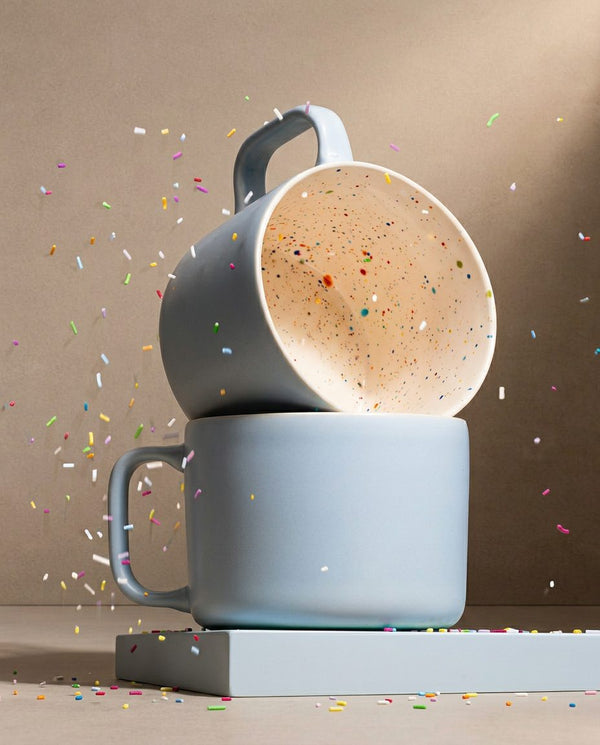 Breeze Party In Stoneware Mug 240ml Blue