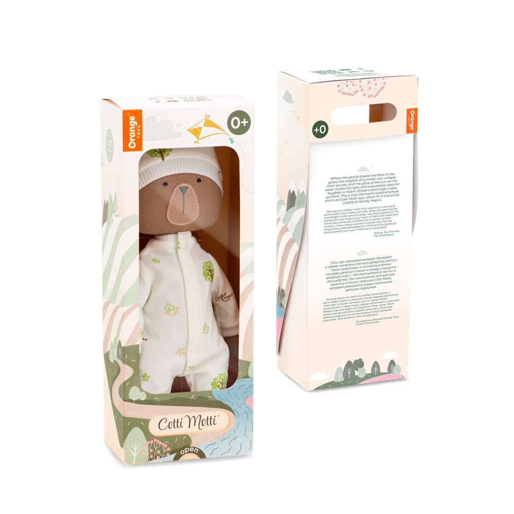 Cotton soft toy, Cotti Motti, Oscar the bear -29cm-0+