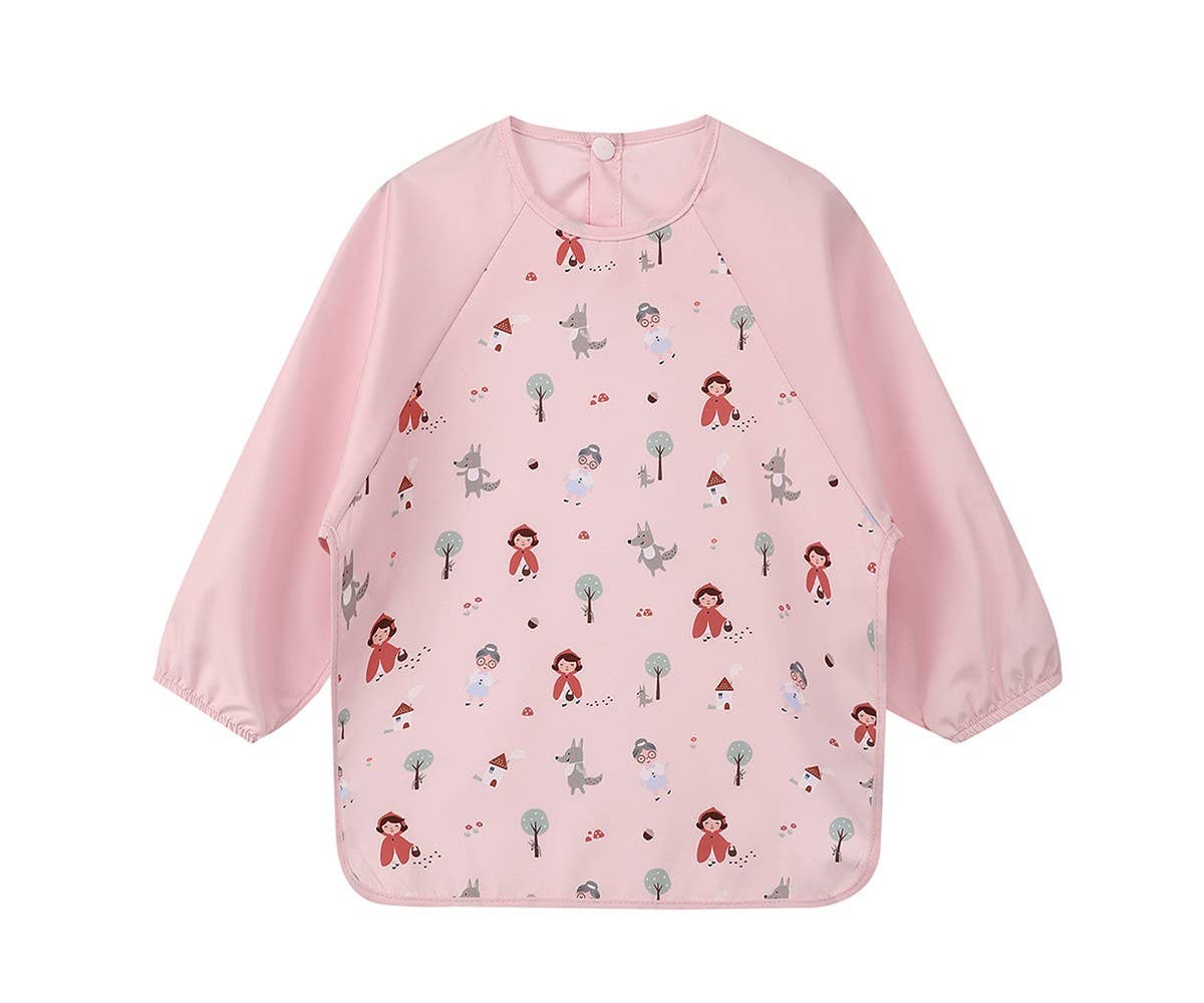 Babero con mangas de Caperucita Roja