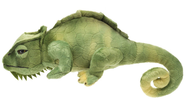 Caméléon vert - 28 cm (longueur) - Peluche Uni Toys