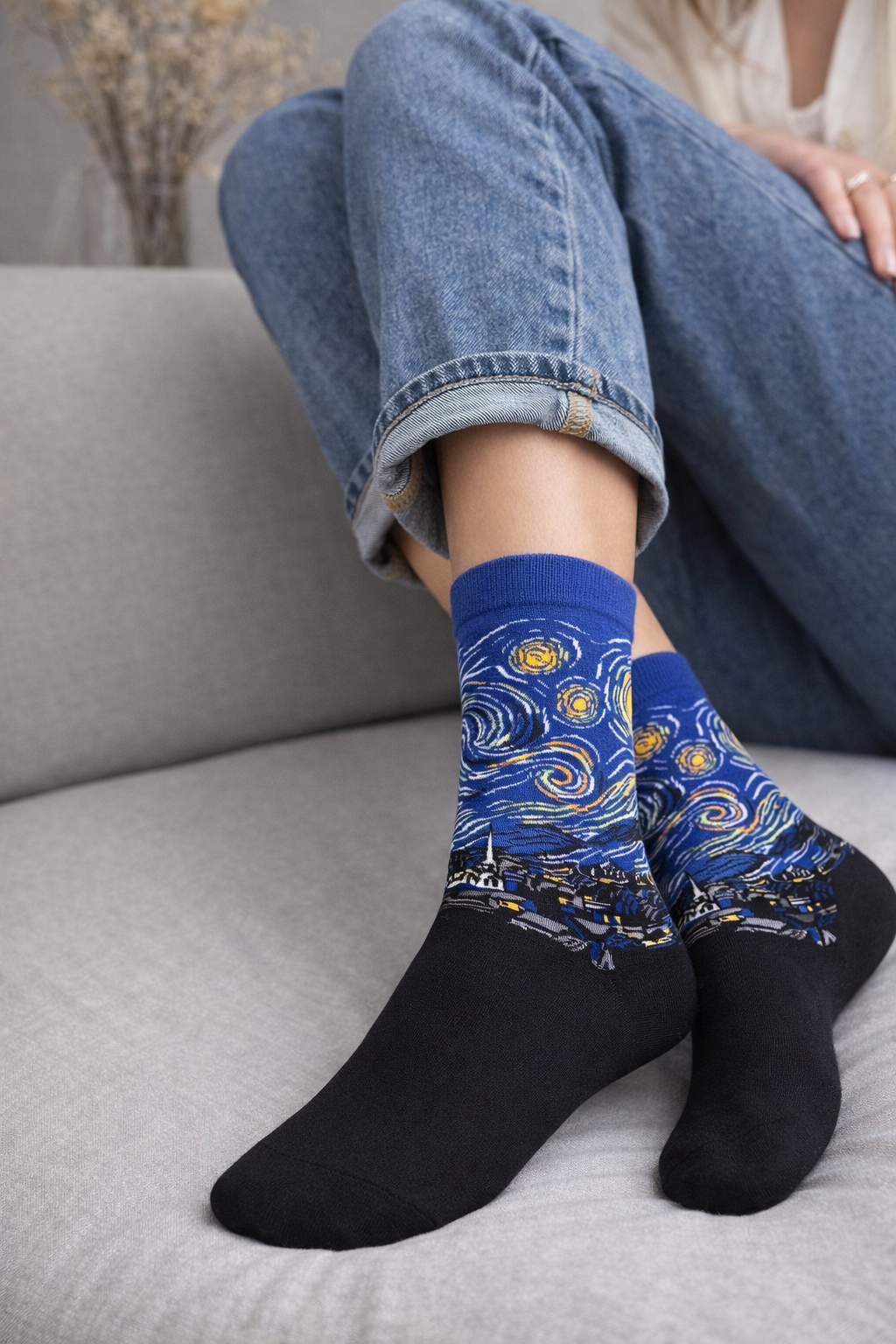 Chaussettes Artistiques "La Nuit étoilée"