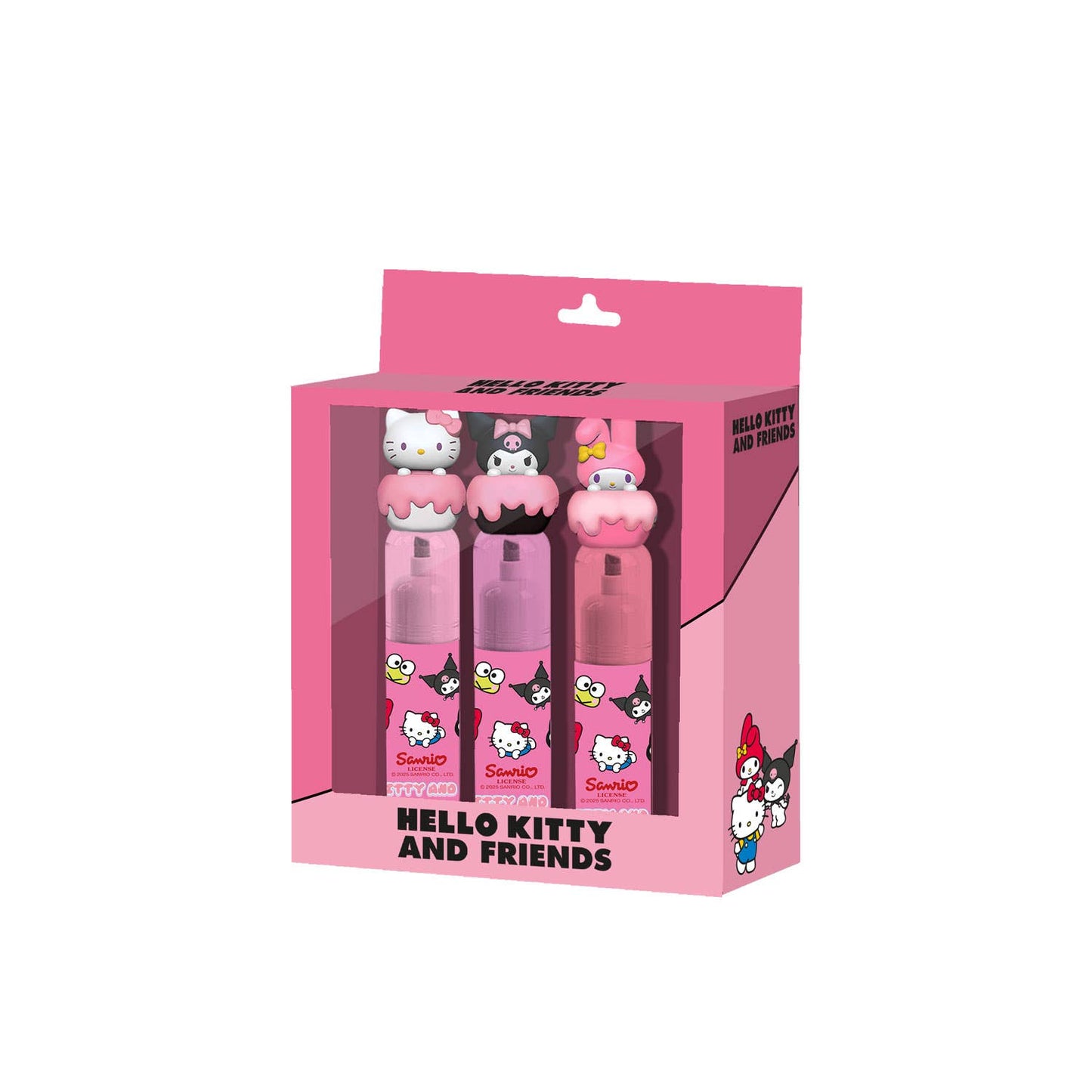 Sanrio Hello Kitty Mix-Pack of 3 Pink Highlighters
