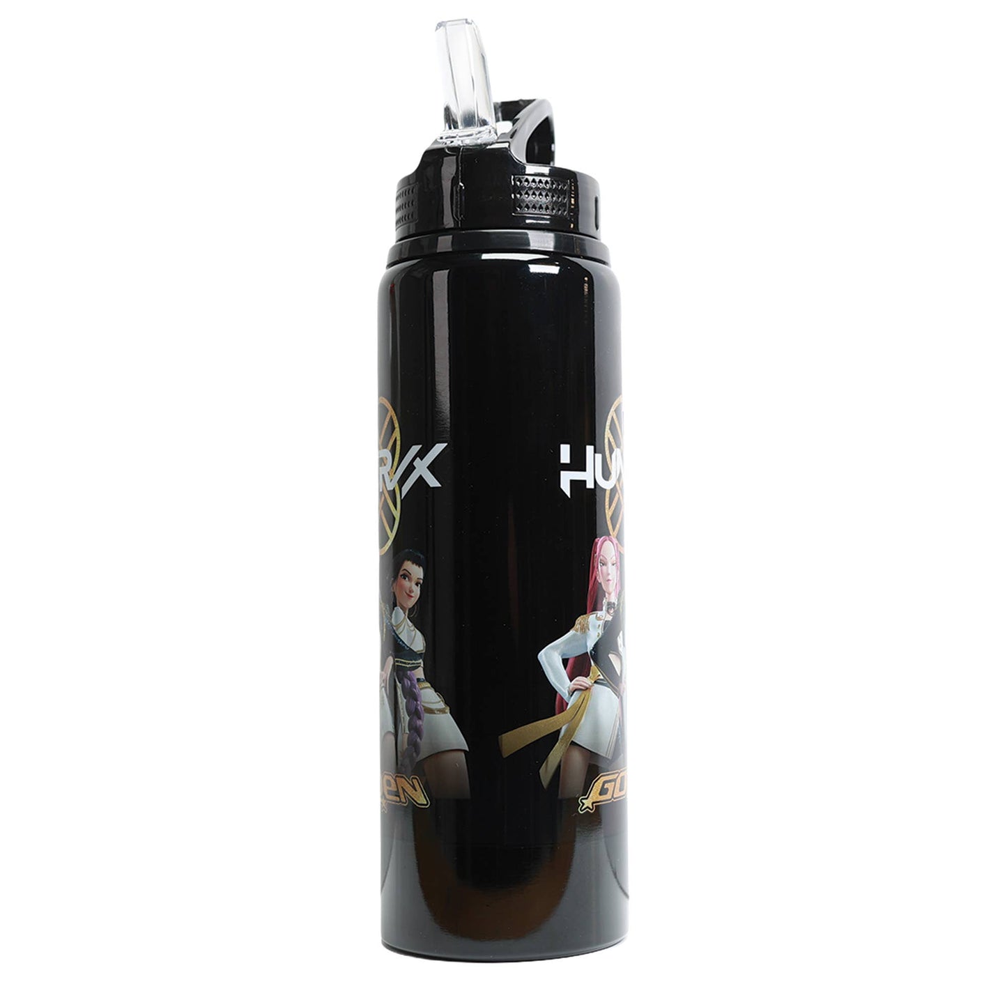 KPop Demon Hunters - Gourde à bouchon rabattable (650 ml) . Dorée