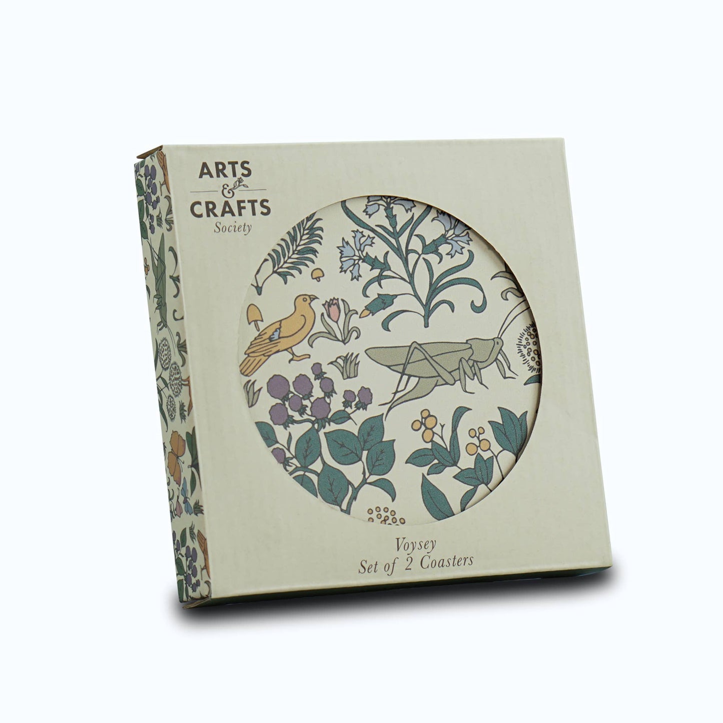 Dessous de Verre en Céramique Voysey Jardin Botanique Faune et Flore