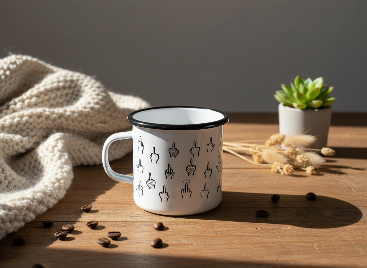 Tasse en émail - F*&k You