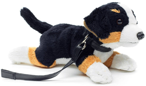 Peluche Bouvier bernois allongé (avec laisse) Uni Toys