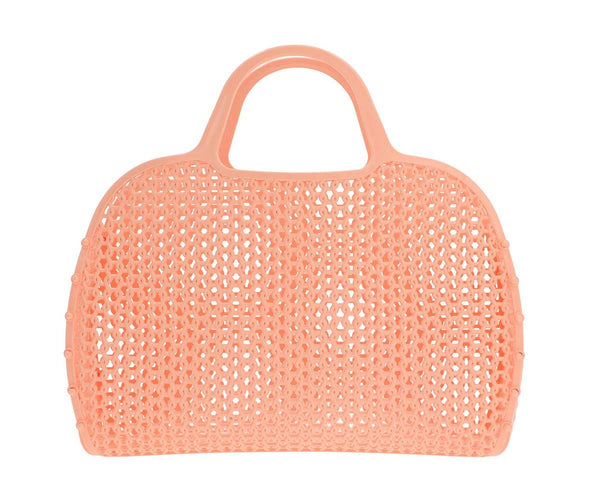 Bolsa retro vintage rosa-damasco