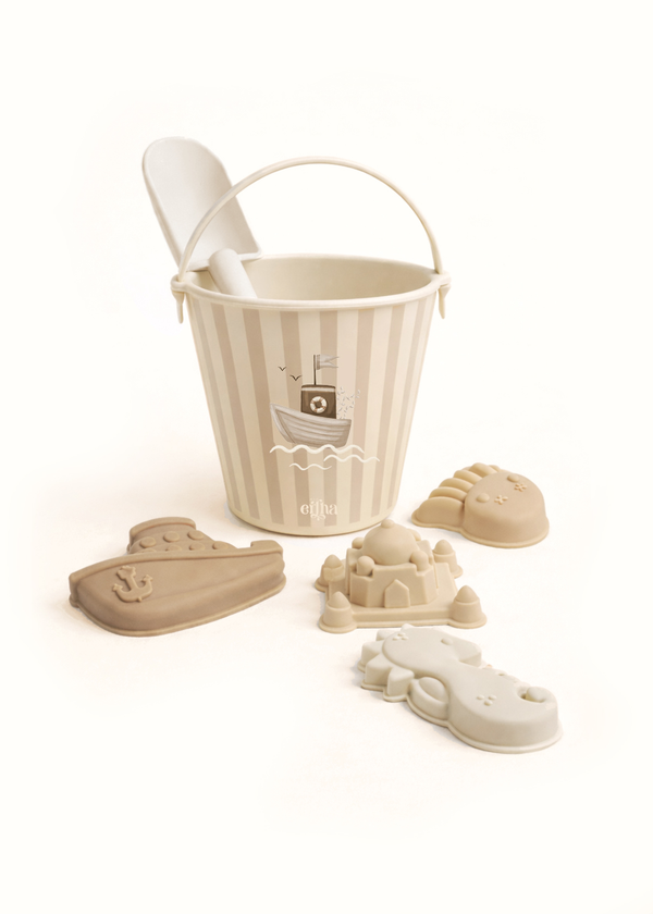 Ensemble de jouets de plage - Bateau rayé