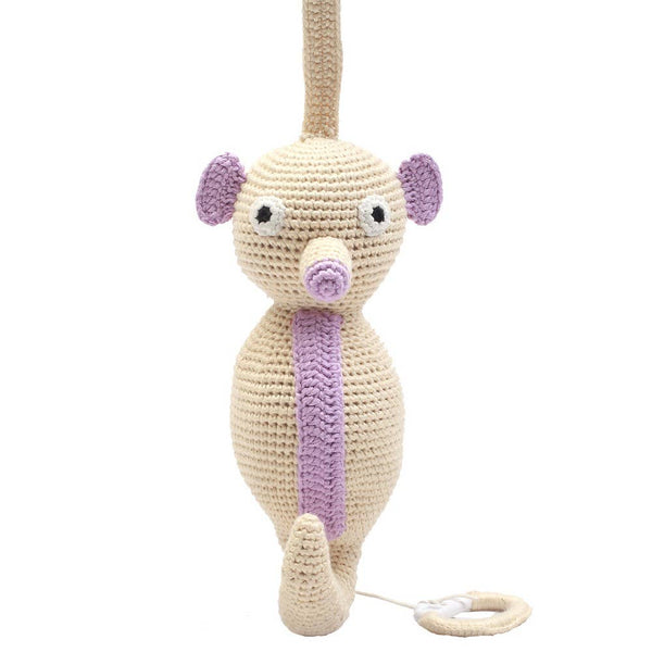 Boîte à musique Hippocampe beige