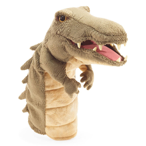 Marionnette à main Marionnette Crocodile Stage 3233, marionnette à main Folkmanis pour théâtre de marionnettes Folkmanis réaliste