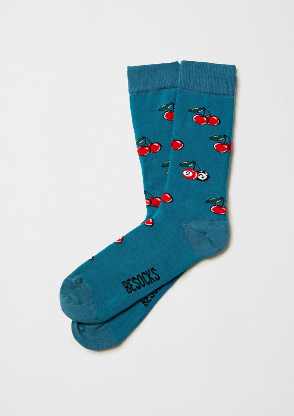 Chaussettes BeCherry Blue – Besocks