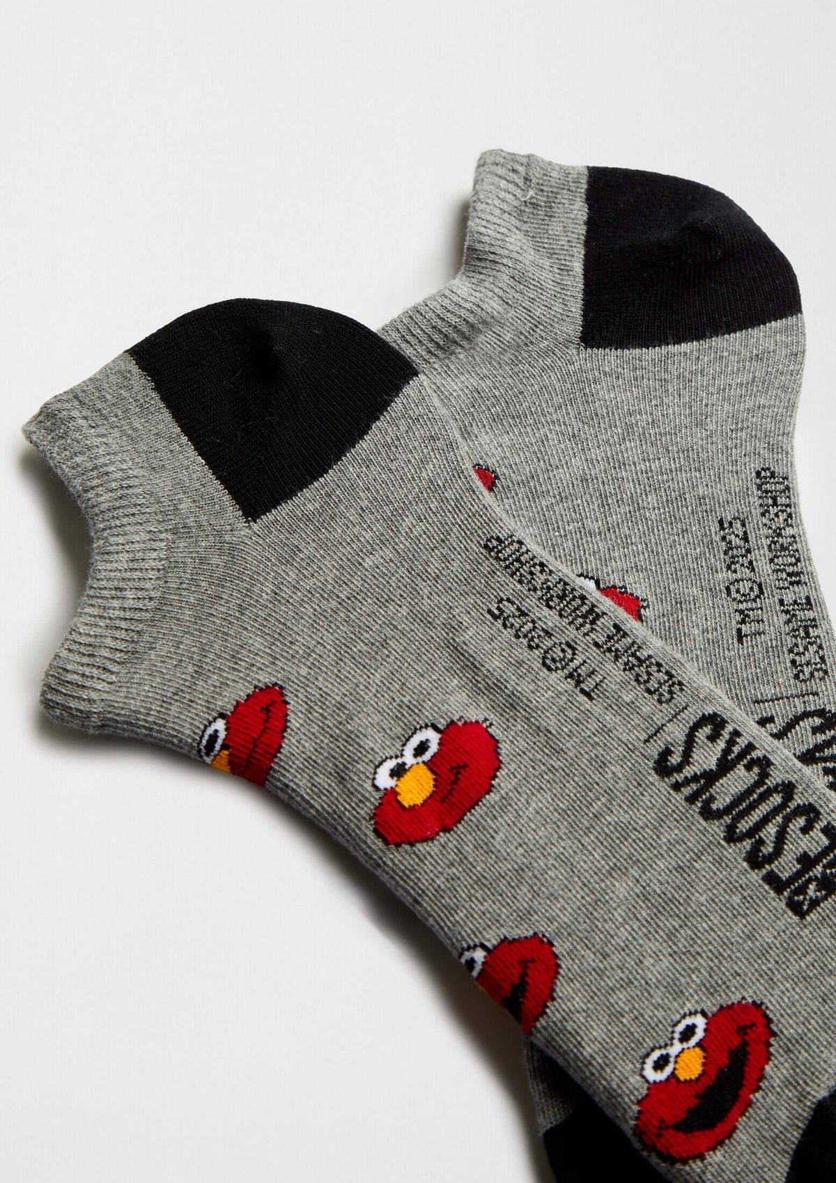 BeSesameStreet Elmo Grey Ankle