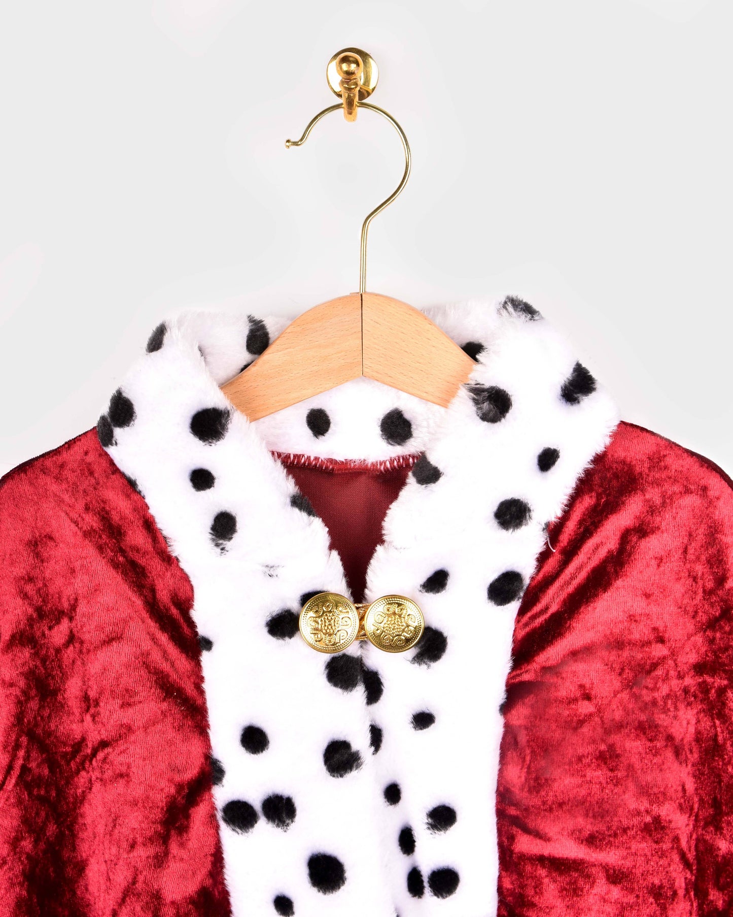 Cape de roi en velours rouge pour enfants 4-8 ans, tailles 98-128 cm