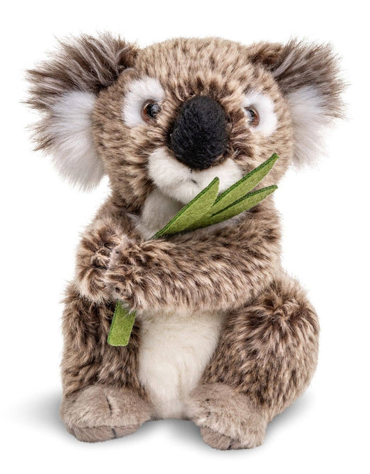 Koala con hoja, sentado, 16 cm (altura), peluche