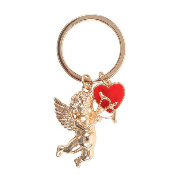 Portachiavi angelo di San Valentino "Consegna di Cupido"