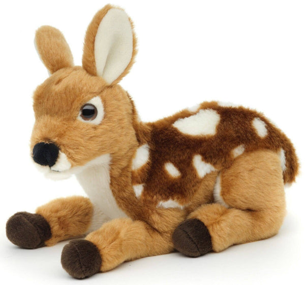 Faon couché - 17 cm (longueur) - peluche Uni Toys