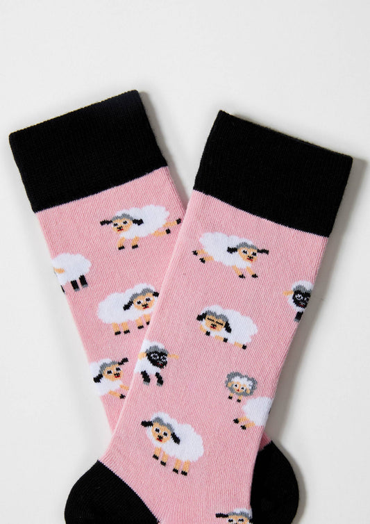 BeSheep Rose - Chaussettes 100 % coton biologique