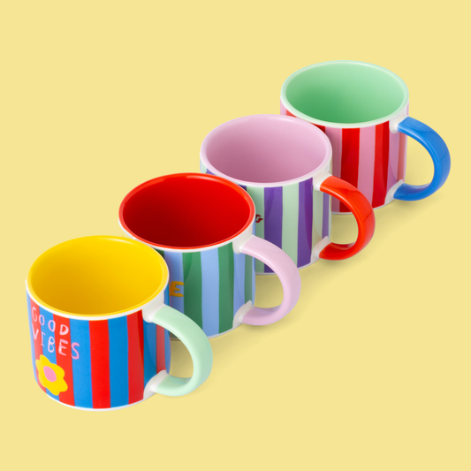 Juego de 4 tazas de café expreso Coffee Club